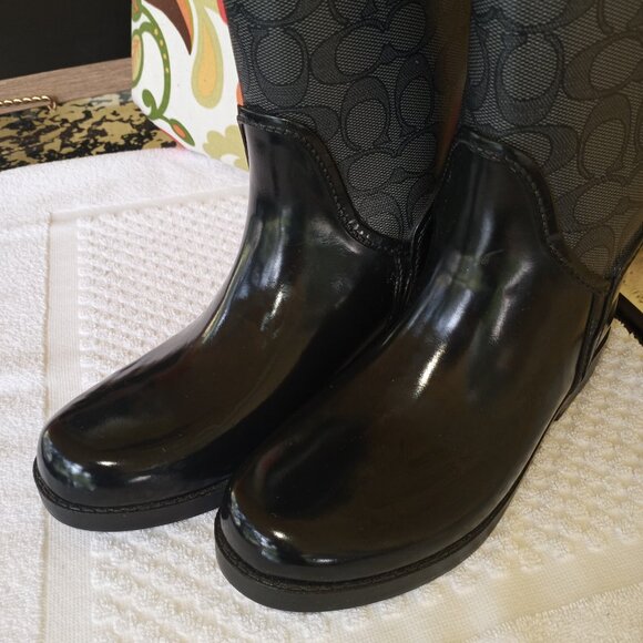 Coach Tristee insulated rain boots    *** - Picture 11 of 17